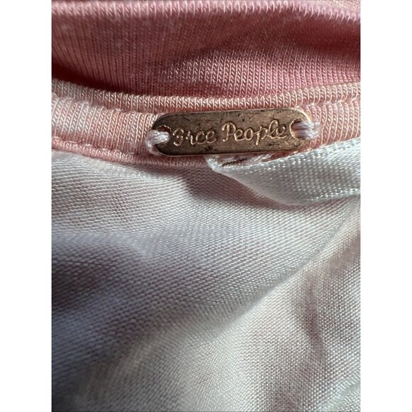 FREE PEOPLE Alyssa Wrap Dress Medium Earth Pink Tie Dye Maxi Knit - Picture 7 of 11